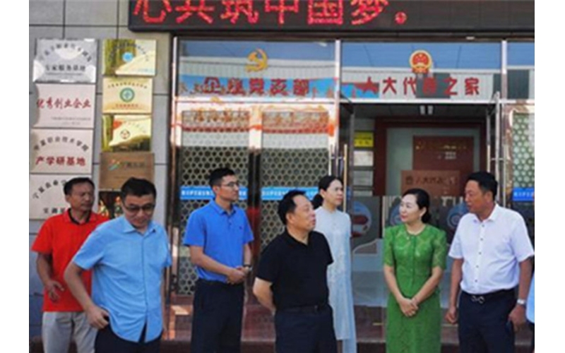 銀川市委常委、紀委書記、監委主任劉智峰一行赴銀川伊百盛面對面問需求，實打實解難題